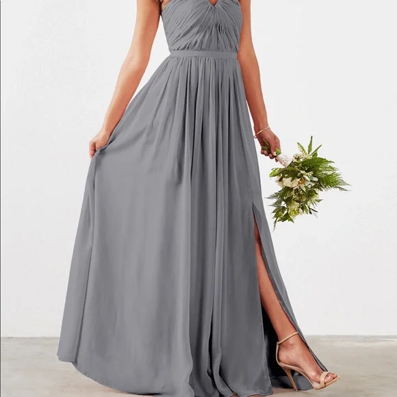 princess polly baby blue dress Dove & Dahlia Dresses | Dove and Dahlia Weddington Way Grey Bridesmaids Dress Ball Gown Long Formal | Color: Gray | Size: 4